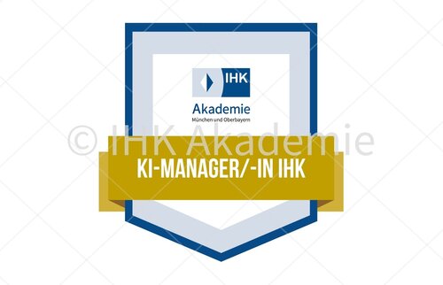 Darstellung des Open Badges zum/zur KI-Manager/-in IHK.