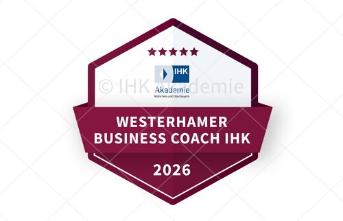 Darstellung des Open Badges zum Westerhamer Business Coach IHK.