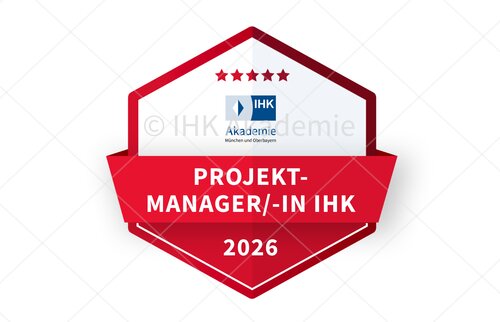 Darstellung des Open Badges zum/zur Projektmanager/-in IHK.