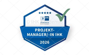 Abbildung eines beispielhaften, validierten Badges der IHK Akademie.
