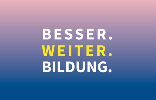 Visual zum Podcast BESSER:WEITER:BILDUNG. der IHK Akademie München und Oberbayern (Staffel 1)