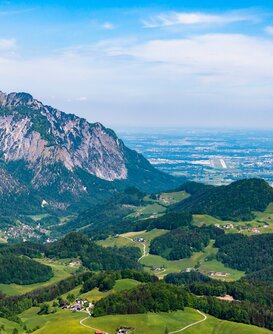Bergpanorama der Euregio Salzburg–Bayern – Symbolregion des Projekts ‚Potenzialentdecker/-innen‘.