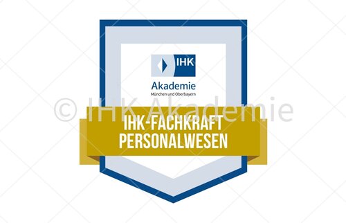 Darstellung des Open Badges zur IHK-Fachkraft Personalwesen.