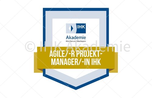 agiler projektmanager ihk badge graphik