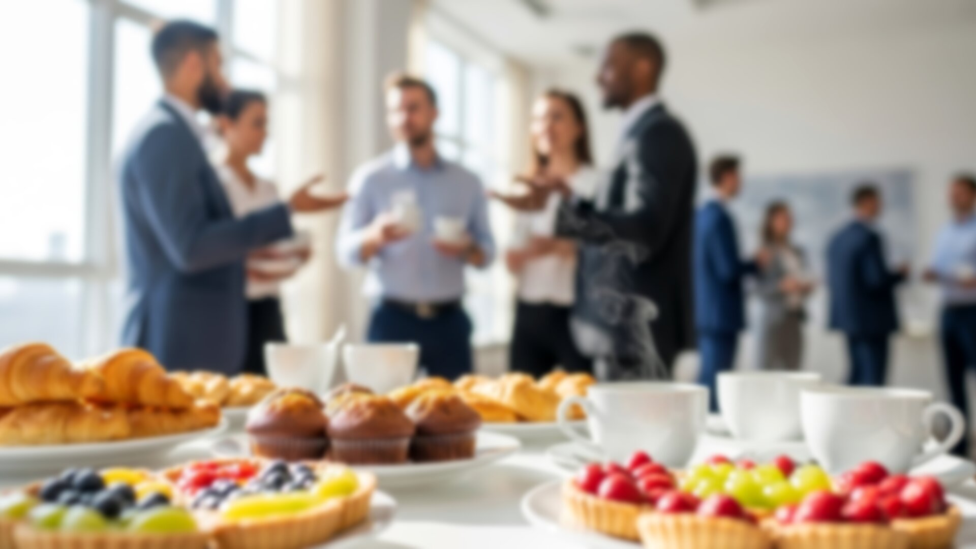 Ausbilderfrühstück in Ingolstadt: Fachlicher Austausch und Networking bei Kaffee, Gebäck und Snacks.