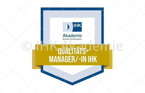 Darstellung des Open Badges zum/zur Qualitätsmanager/-in IHK.